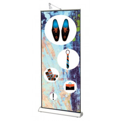 Roll-up Banner Deluxe 85x200cm design voorbeeld